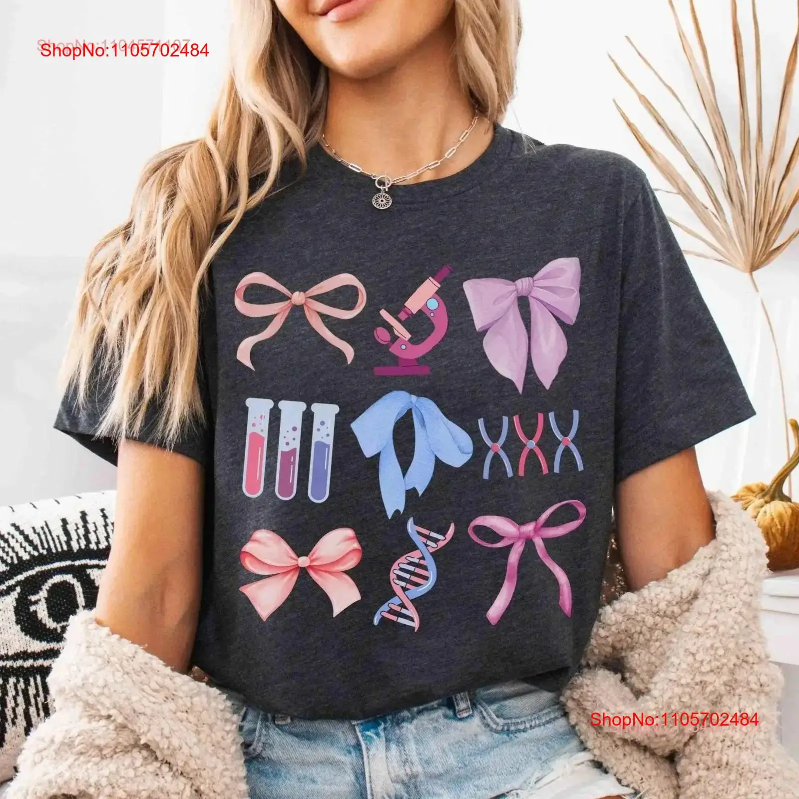 Medical Lab Microbiology - Molekularbiologie T-Shirt Weihnachten Coquette Wissenschaftslehrer Mikrobiologie