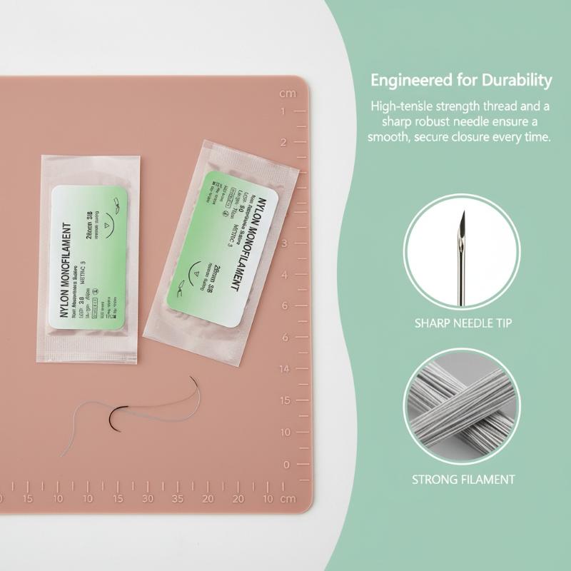 Nylon-Monofilament-Nahtset 12- – Medical Lab Science Bewertung und Preis